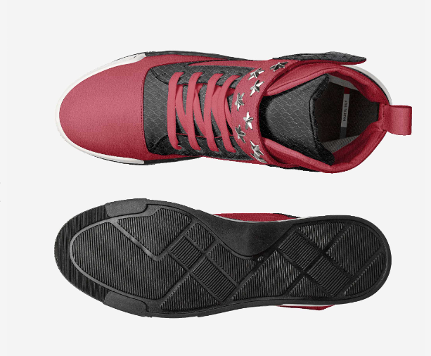 Markyz High Top Luxury Italian Red Suede Mens Shoes by Xander Harte