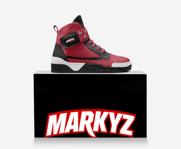 Markyz High Top Luxury Italian Red Suede Mens Shoes by Xander Harte